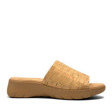 Nora Sandal Wedge | Natural Faux Leather