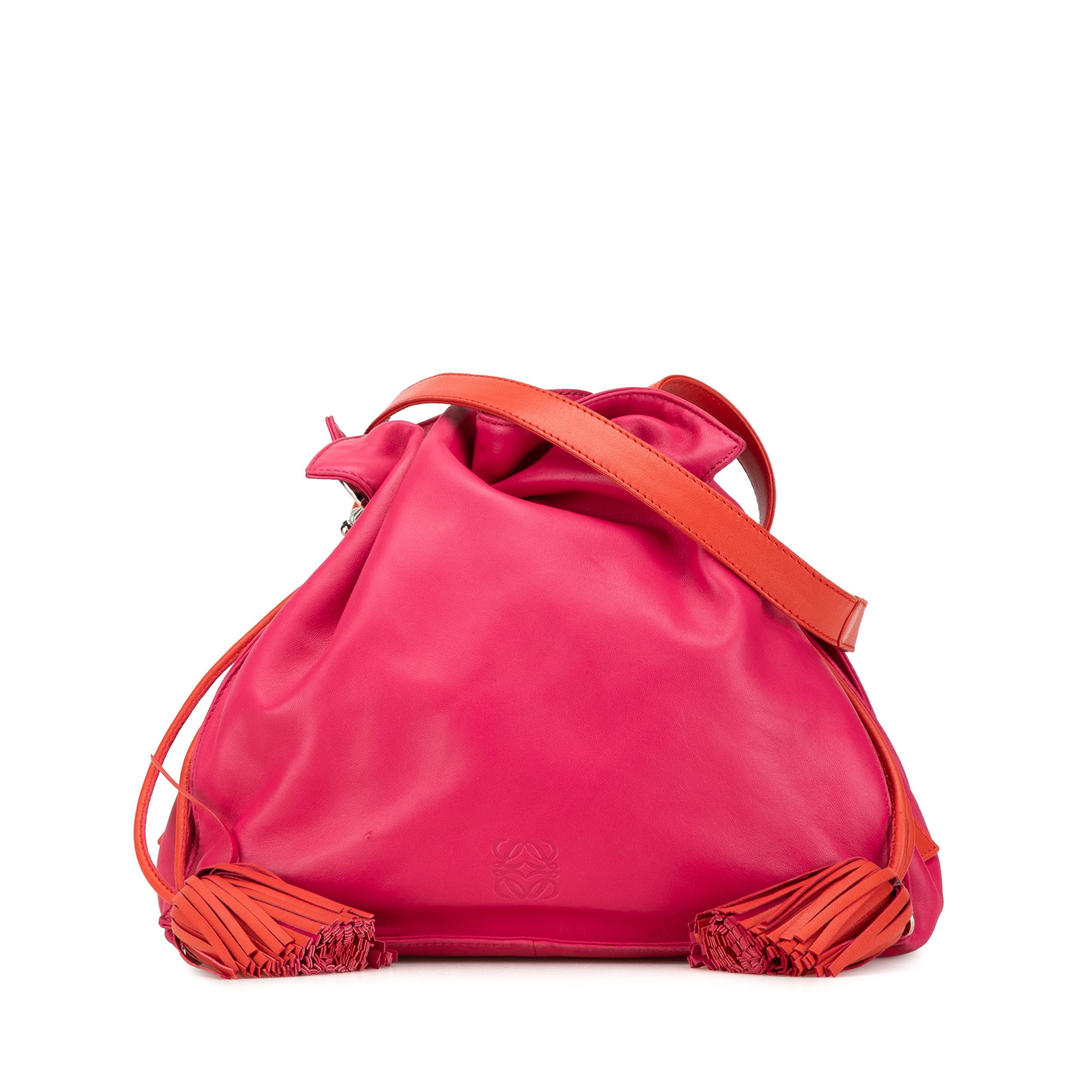 LOEWE | Pre-Owned Nappa Flamenco Tassel 30 | Pink