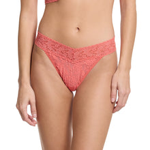 Signature Lace Original Rise Thong | Courageous Coral