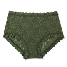 Signature Lace High Rise Boyshort | Herb Green