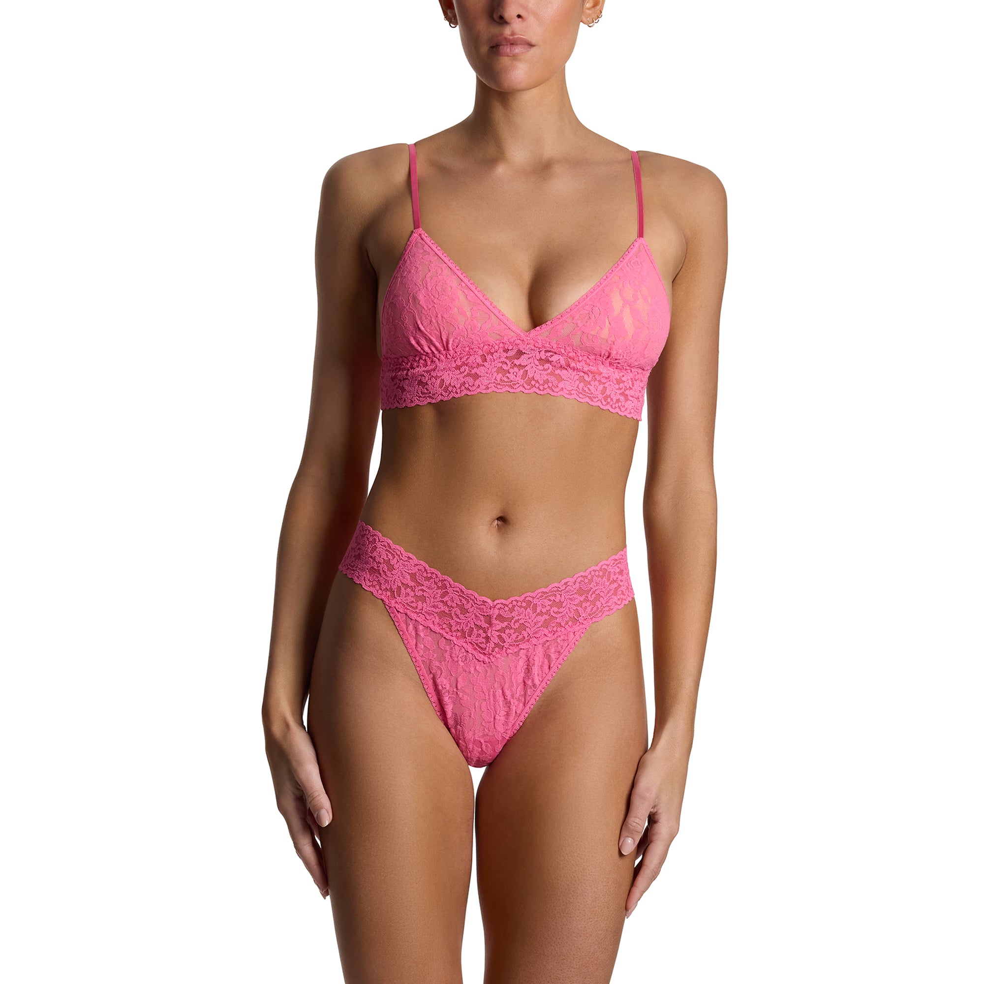 Signature Lace Original Rise Thong | Amused (Pink)
