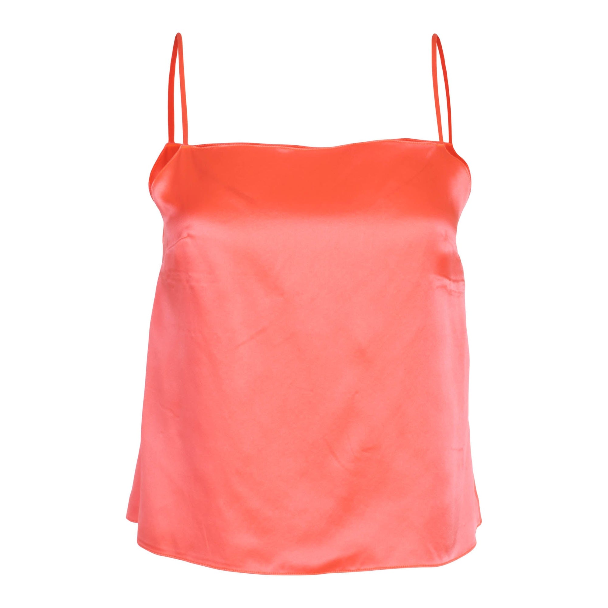 Neon Coral Square Neck Cami | Neon Coral