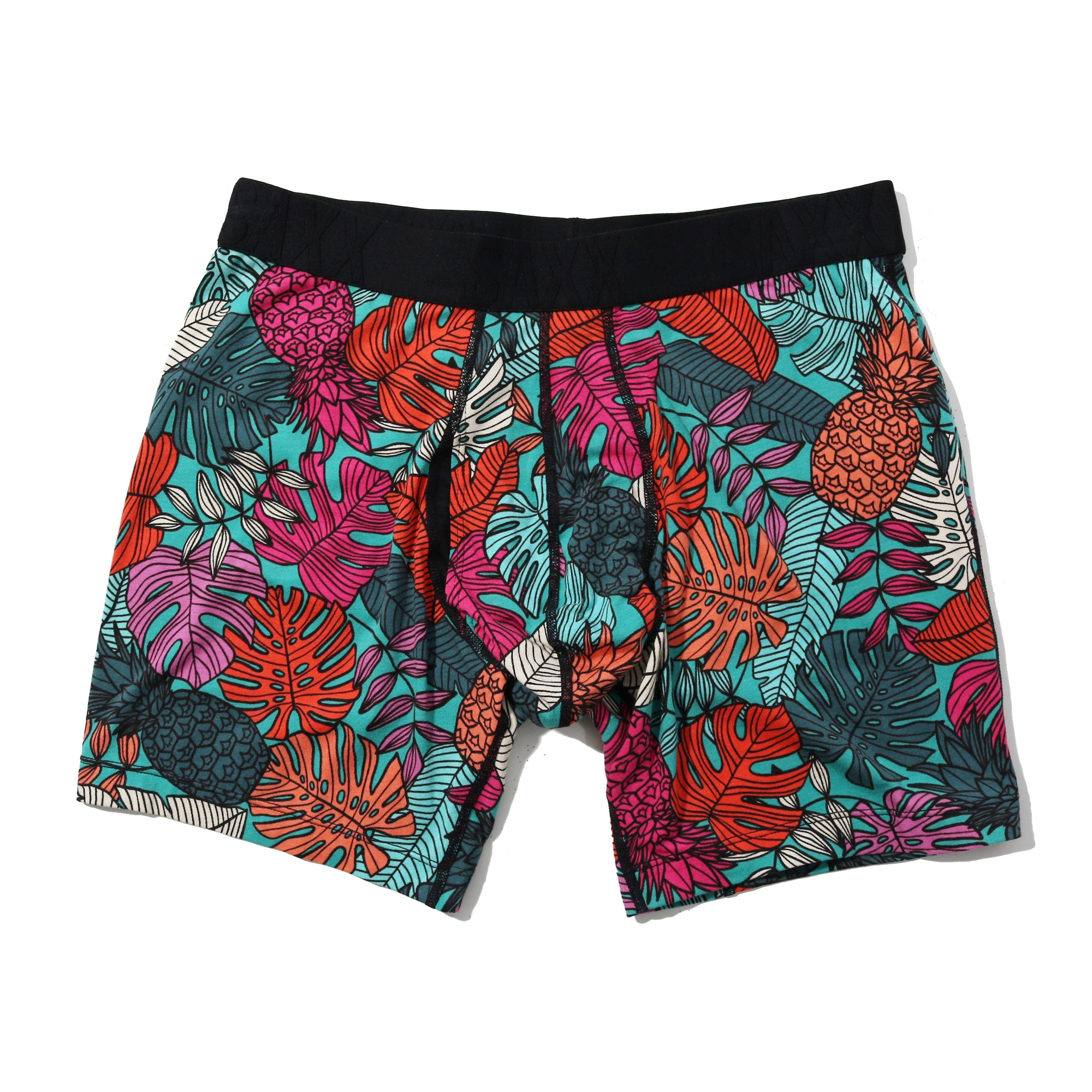 Sinature Lace Low Rise Thong & Saxx Boxer Brief | Fruity Palm | Aqua