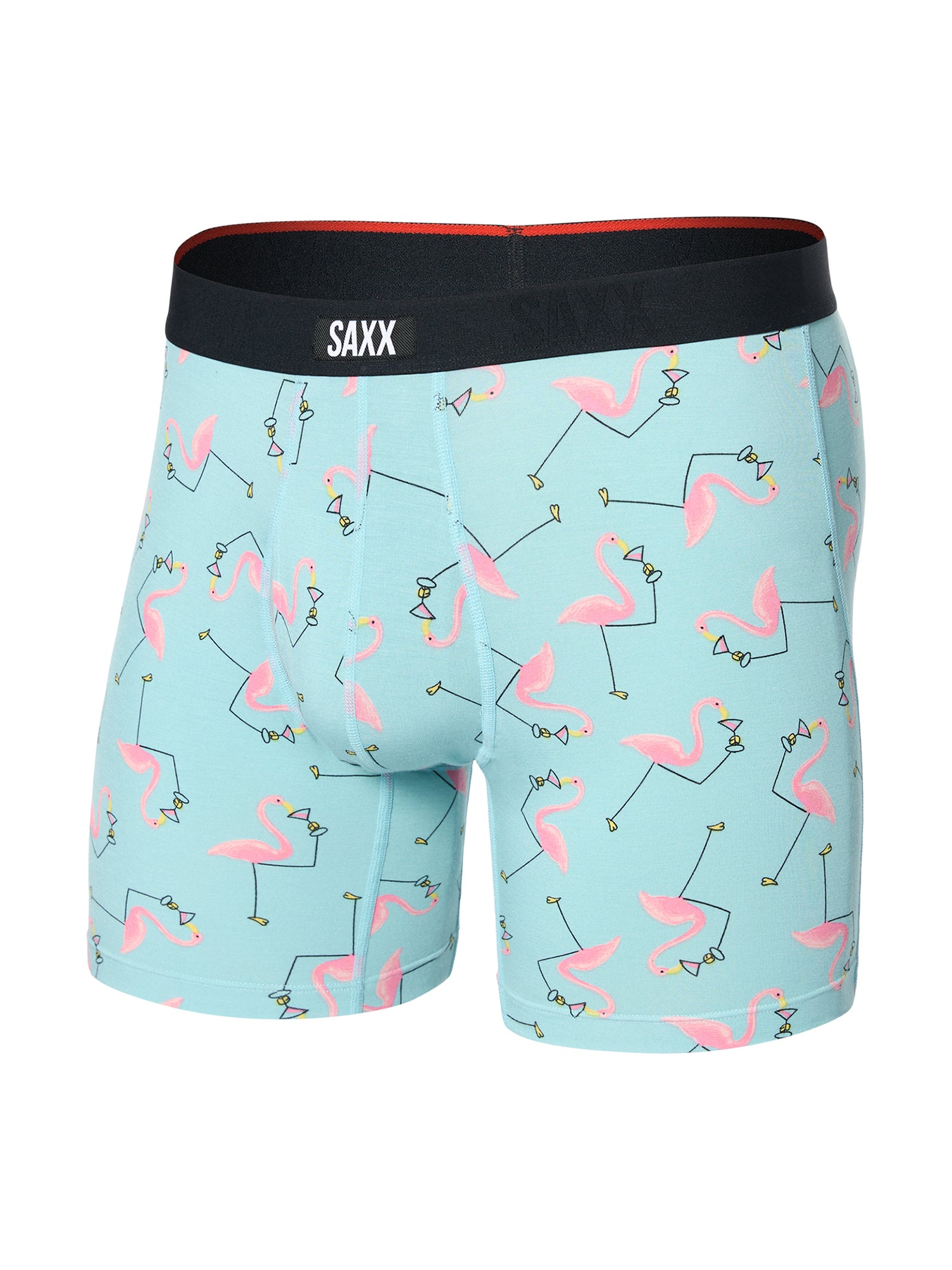 Signature Lace Original Rise Thong & Saxx Boxer Brief | Drinko Flamingo