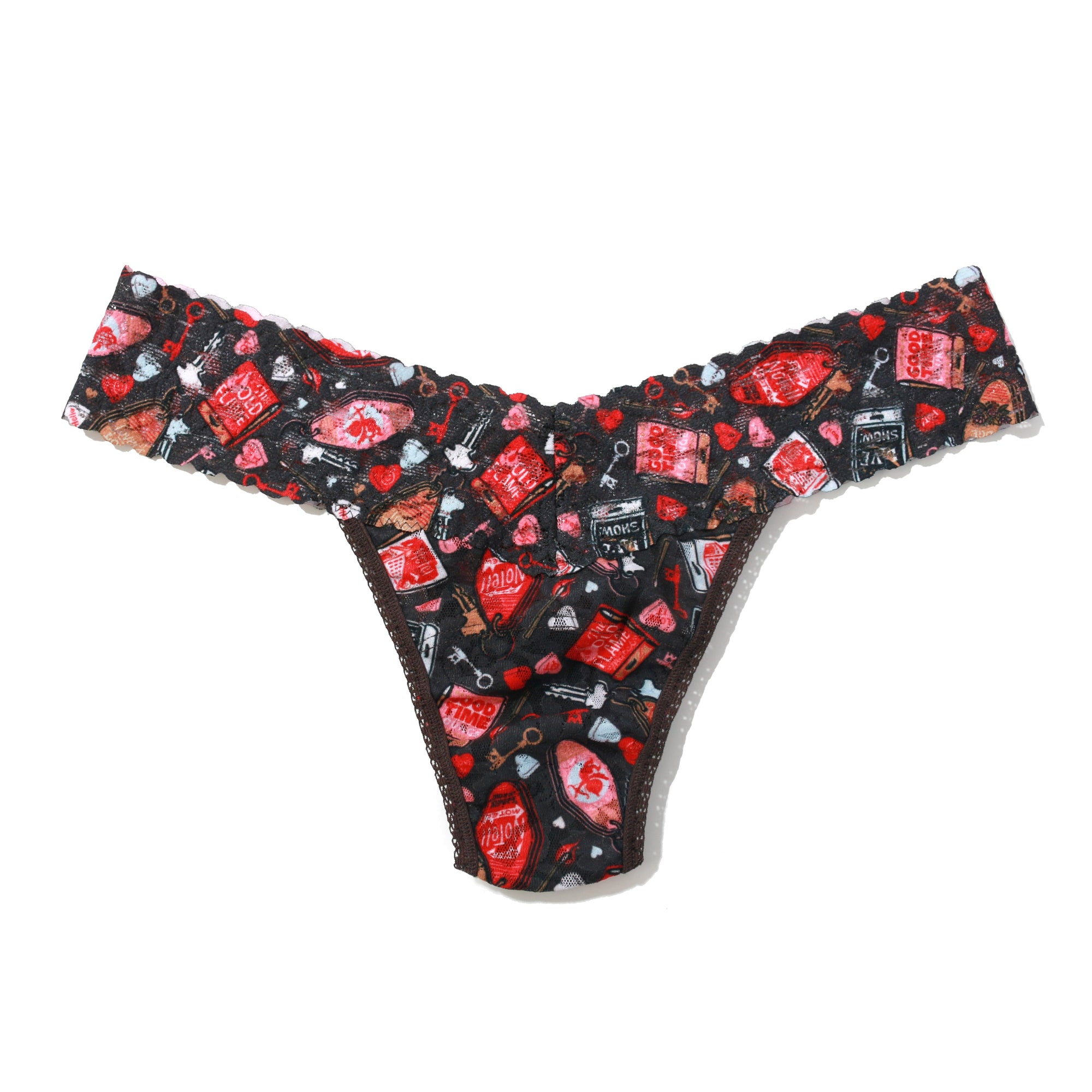 Sinature Lace Low Rise Thong & Saxx Boxer Brief | Black