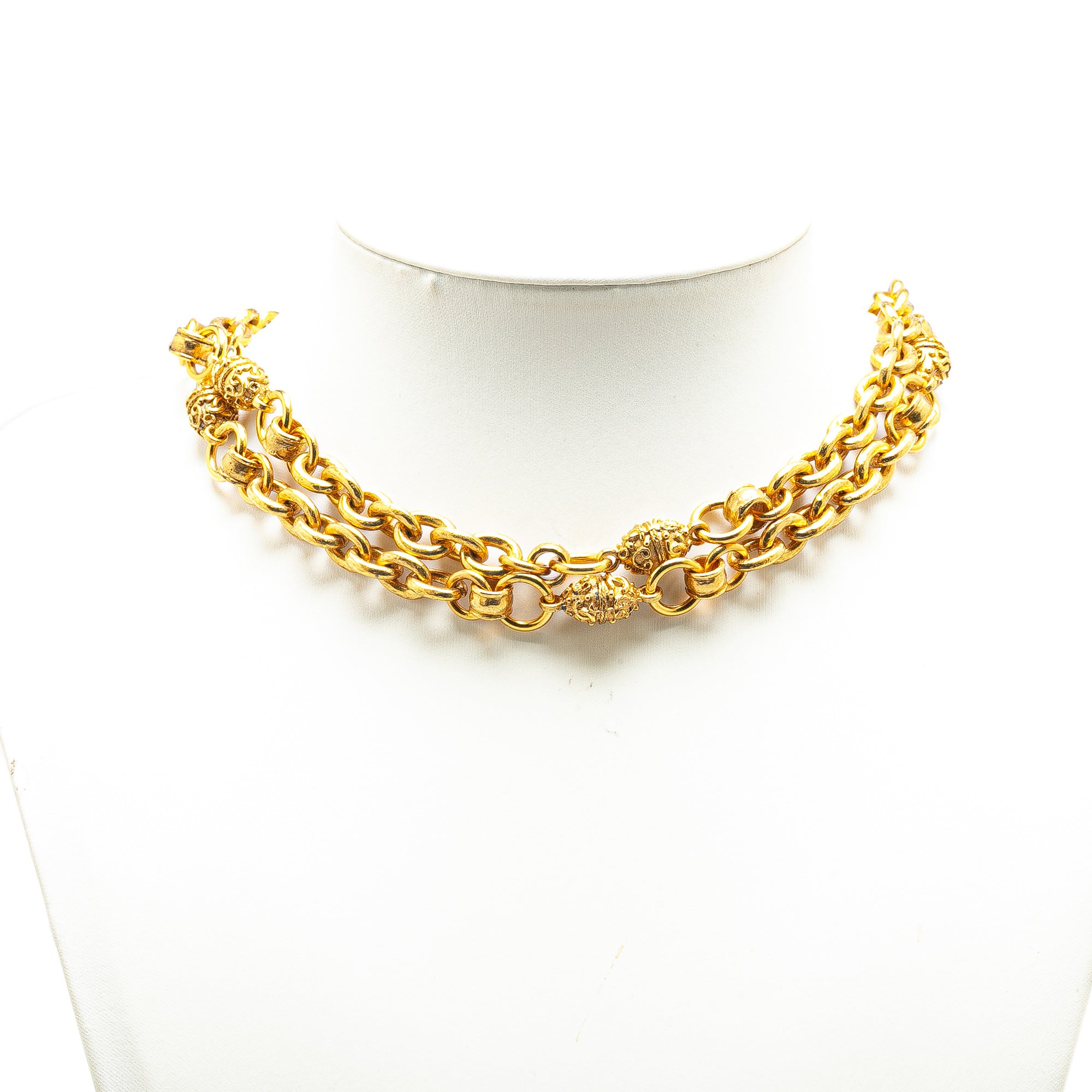 Chanel | Pre-Owned Gold Plated Vintage Chain Necklace | Gold
