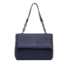 Bottega Veneta | Pre-Owned Small Intrecciato Olimpia | Blue