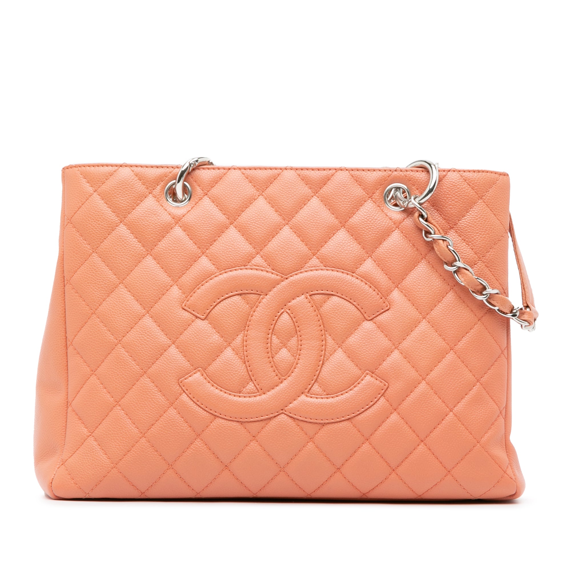 Chanel | Pre-Owned Caviar Grand Shopping Tote | Pink