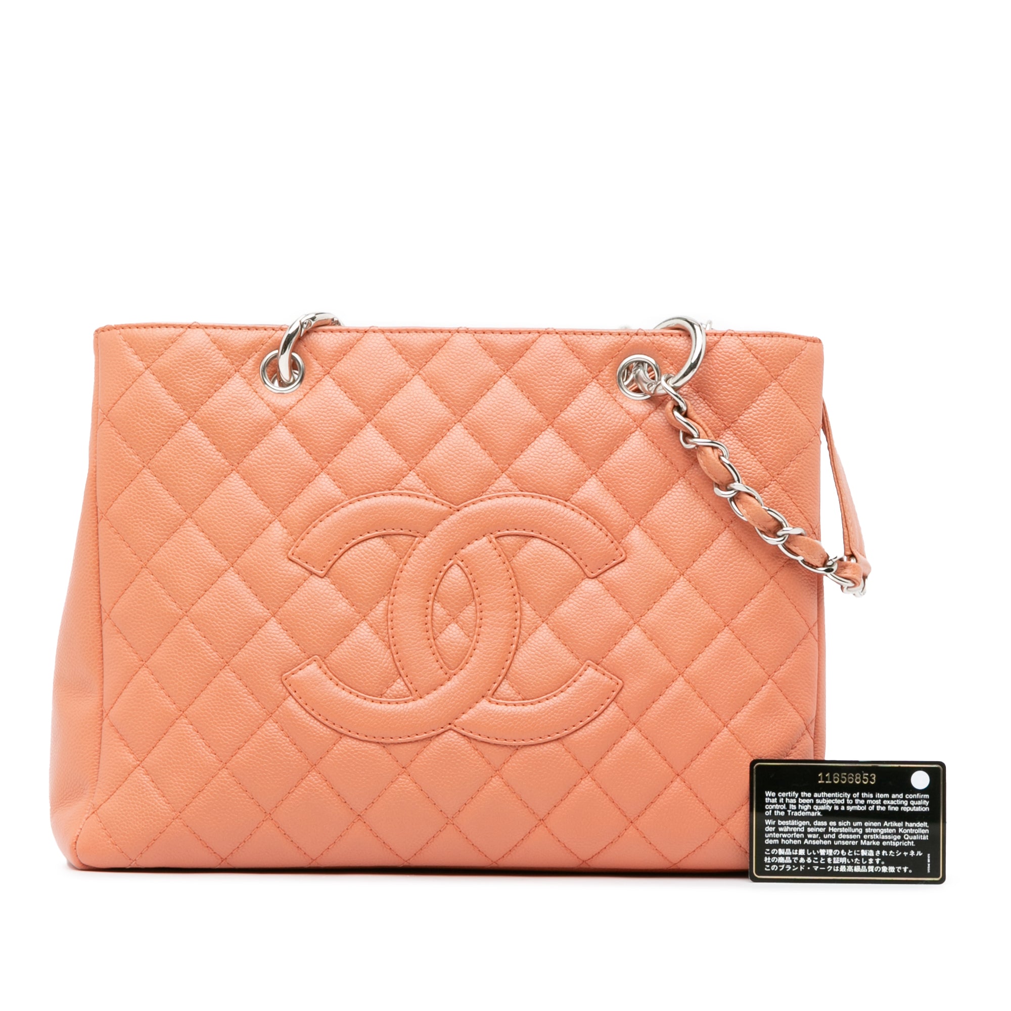 Chanel | Pre-Owned Caviar Grand Shopping Tote | Pink