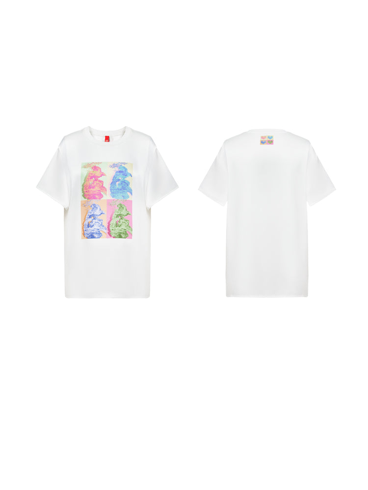 Crepe T-shirt | White