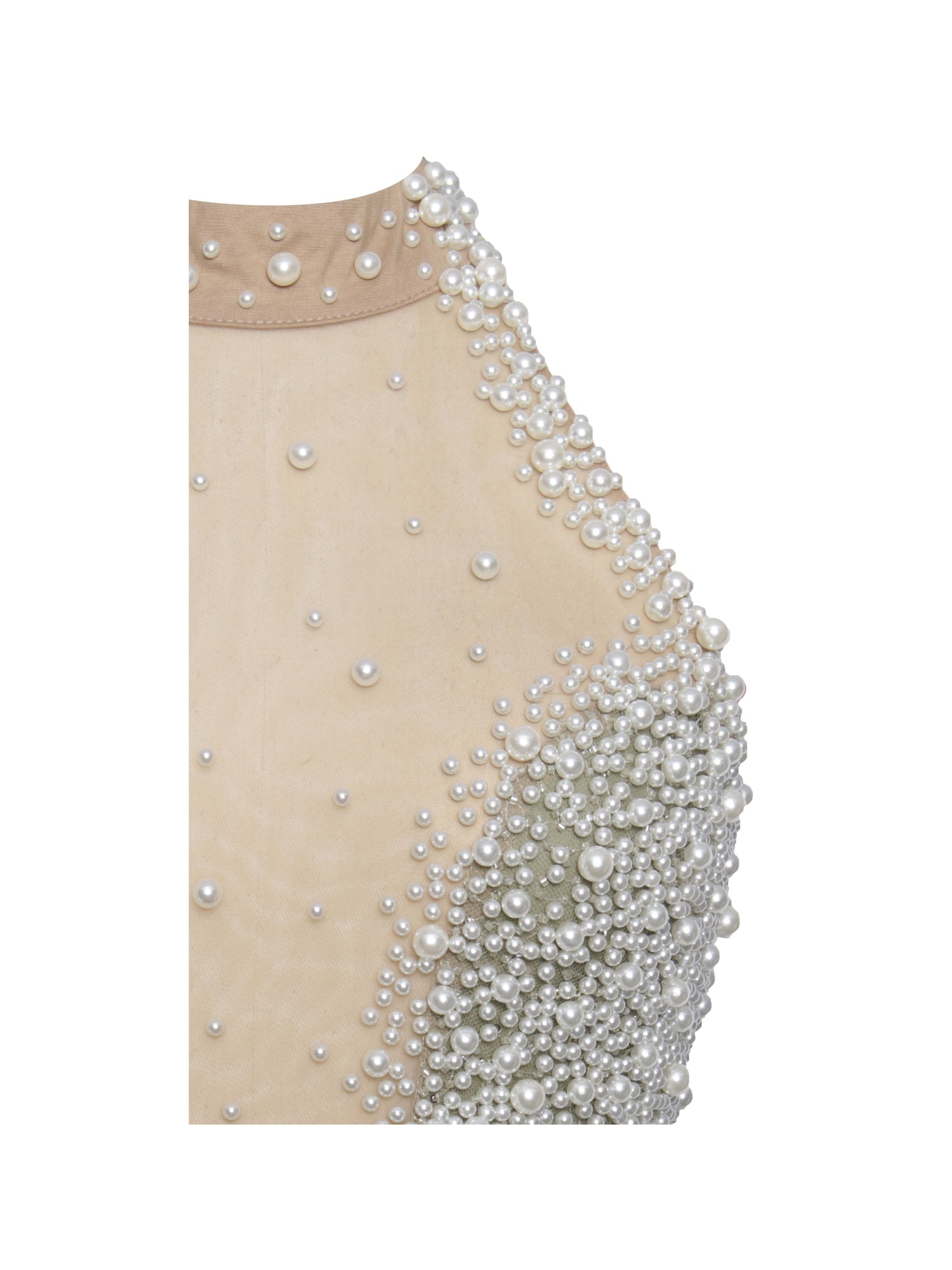 BBC Ginny Pearl Embellished Backless Gown | Pear Green