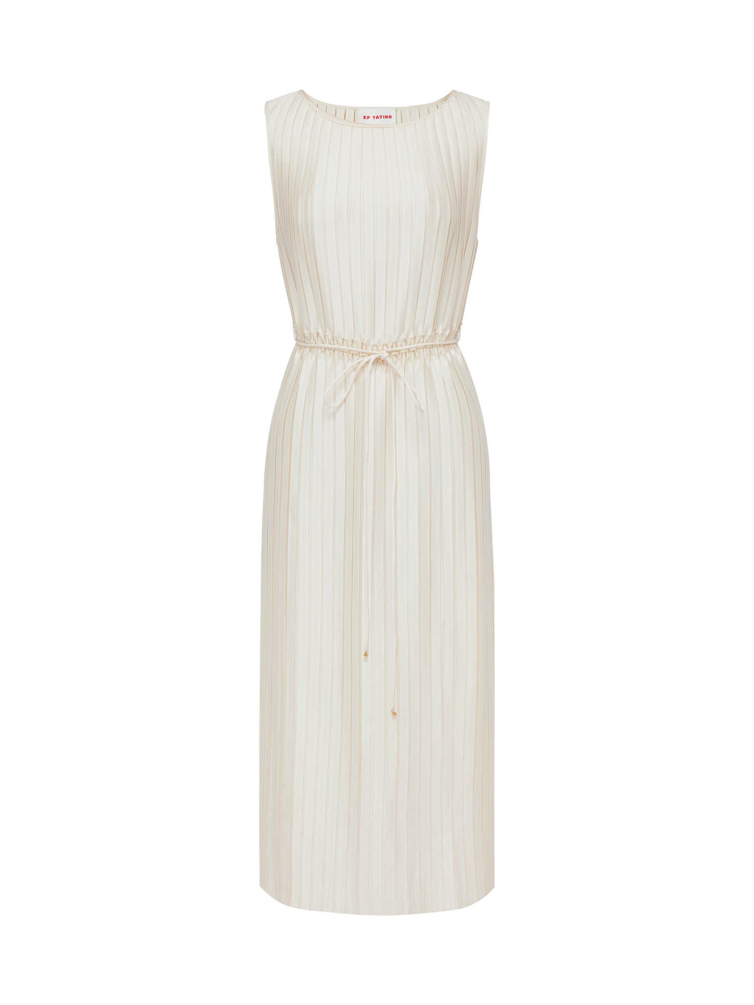 Pleated Dress | Beige