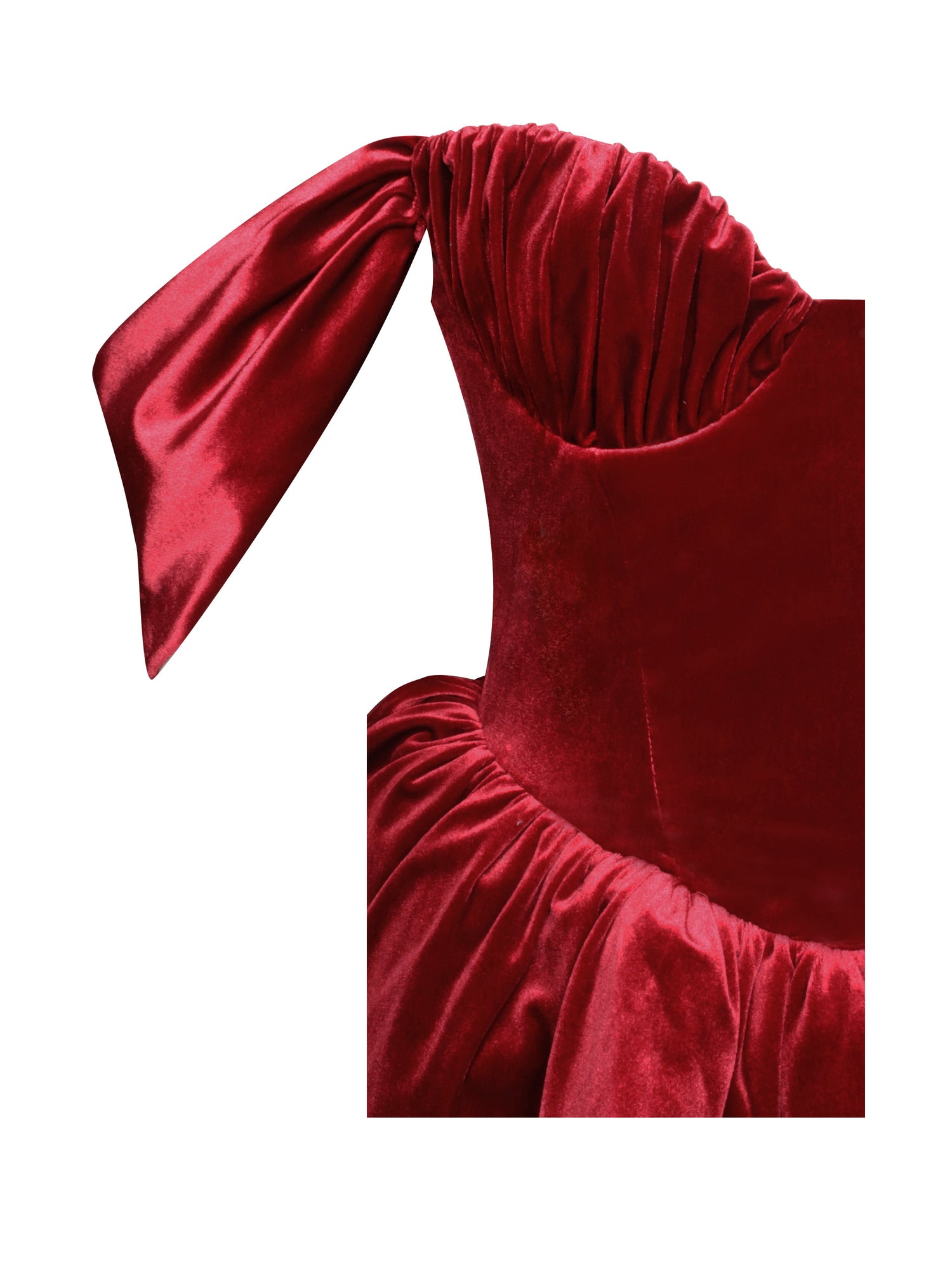 Abigail Velvet Off Shoulder Bubble Hem Peplum Maxi Dress | Burgundy