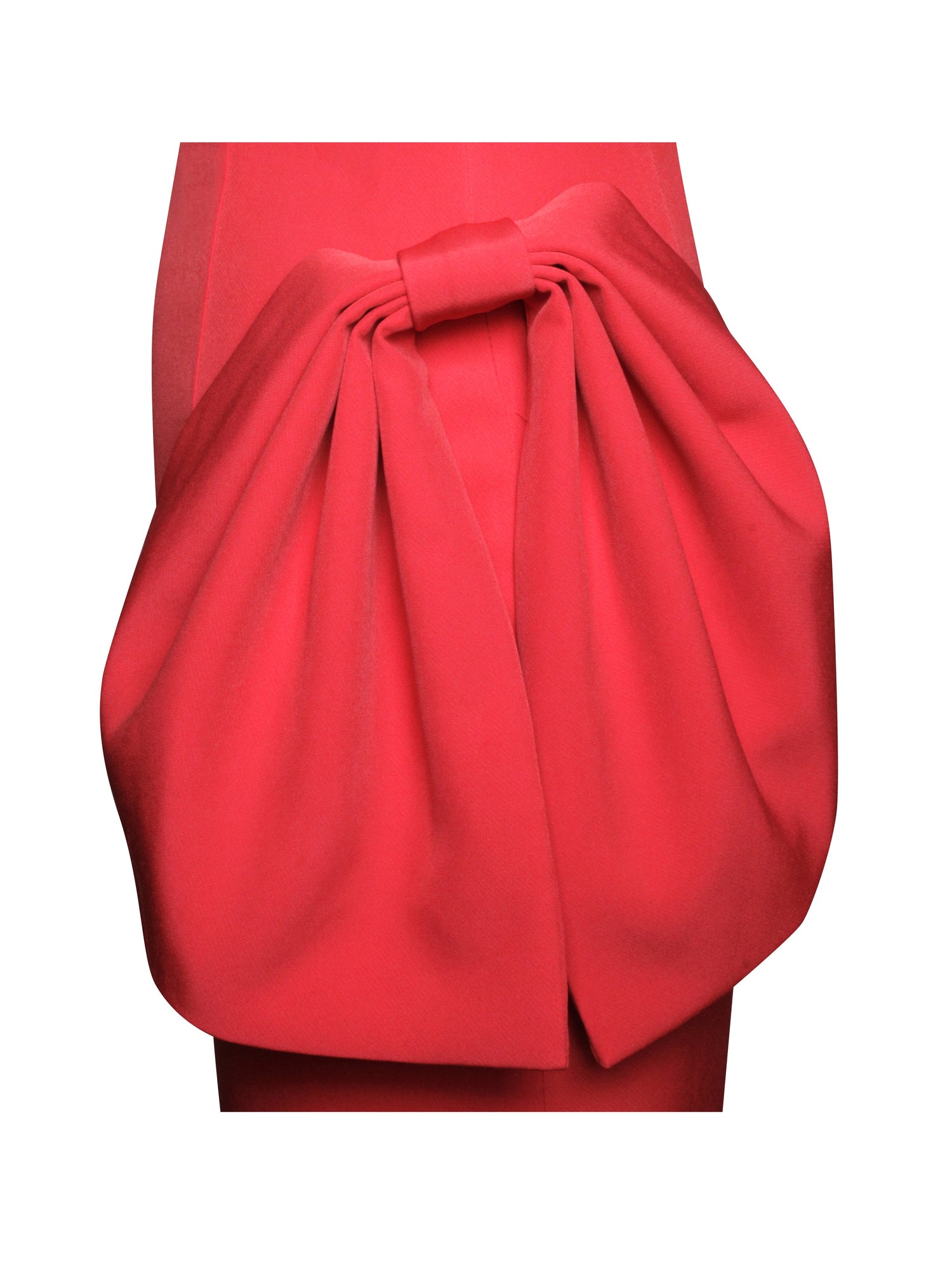 Radha Backless Longsleeve Maxi Dress with Bow | Red