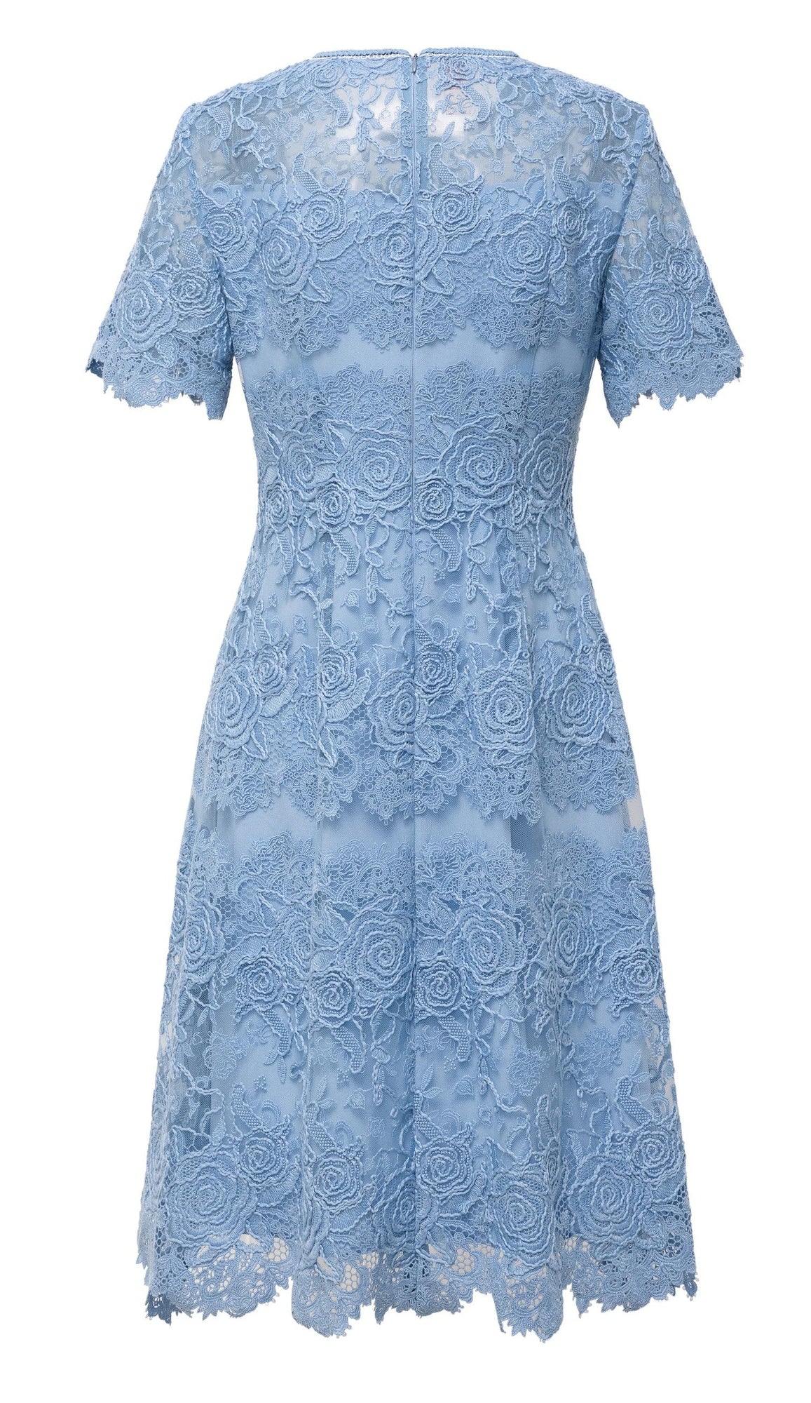 Peony Embroidered Dress | Blue