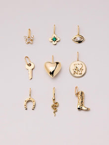Cowboy Boot Charm Pendant | 10K Solid Gold
