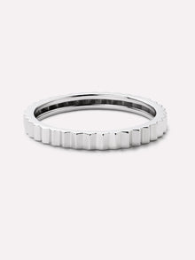 Slim Nova Ring | 10K Solid White Gold