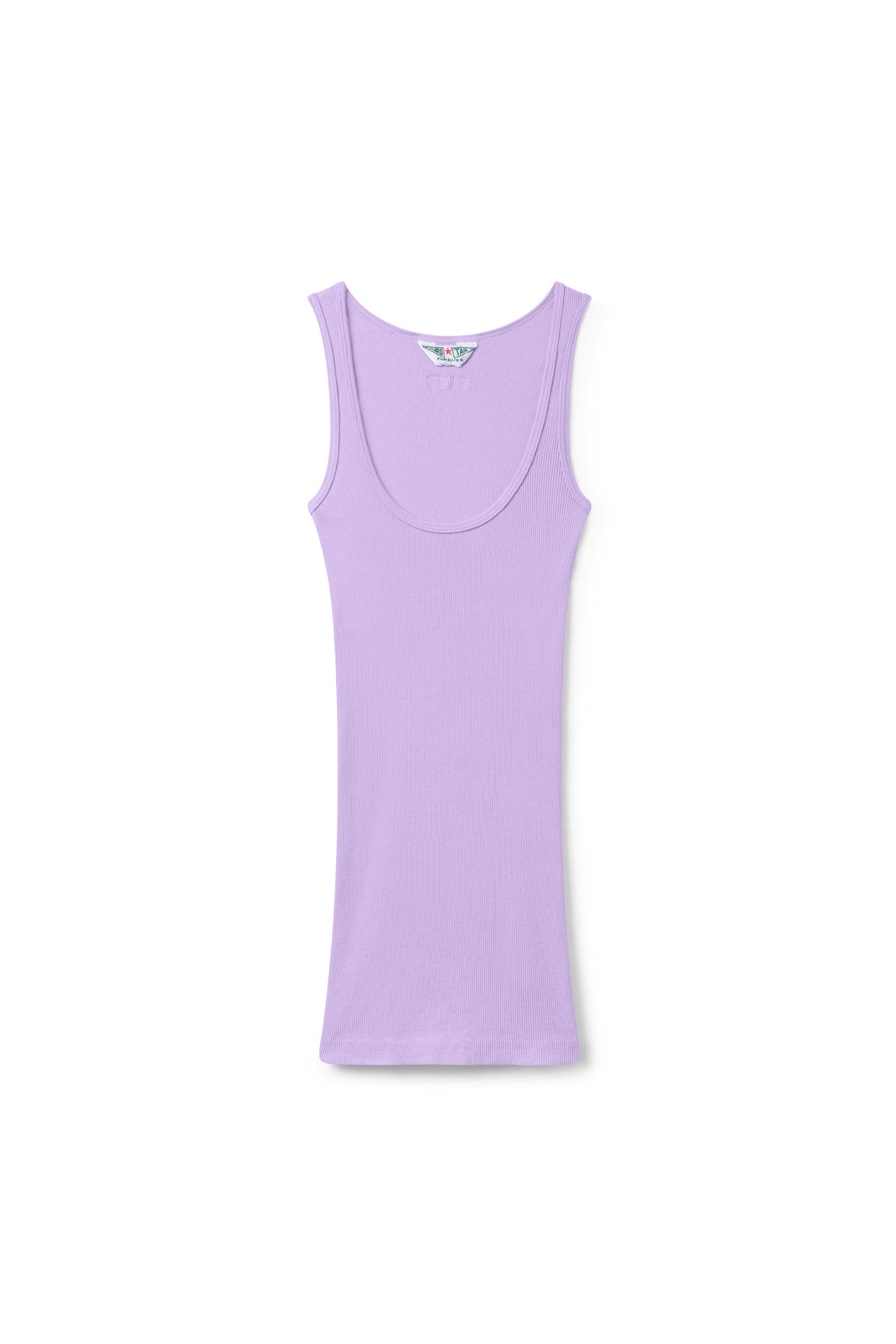 Women | Vintage Scoop Neck Extra Long Tank | Lilac
