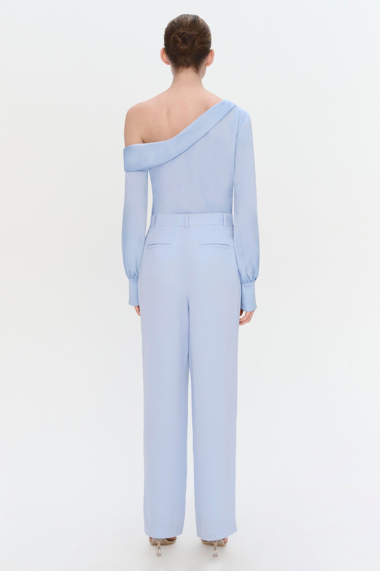 Novia Satin Pant | Marina Blue