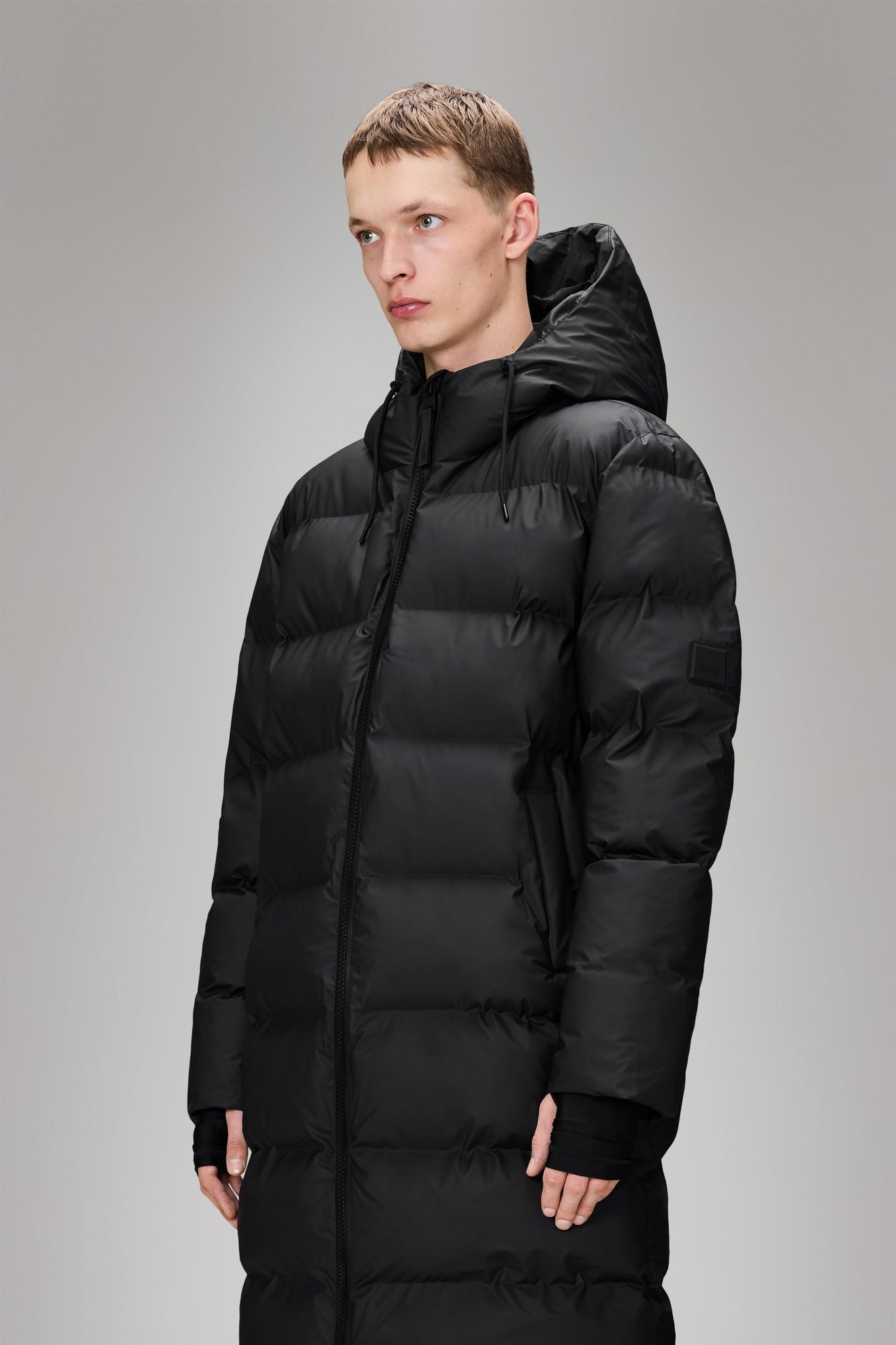 Rains Alta Longer Puffer Jacket Black Jacket