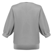 Raglan Sleeve Silhouette Starry Sky Top | Grey
