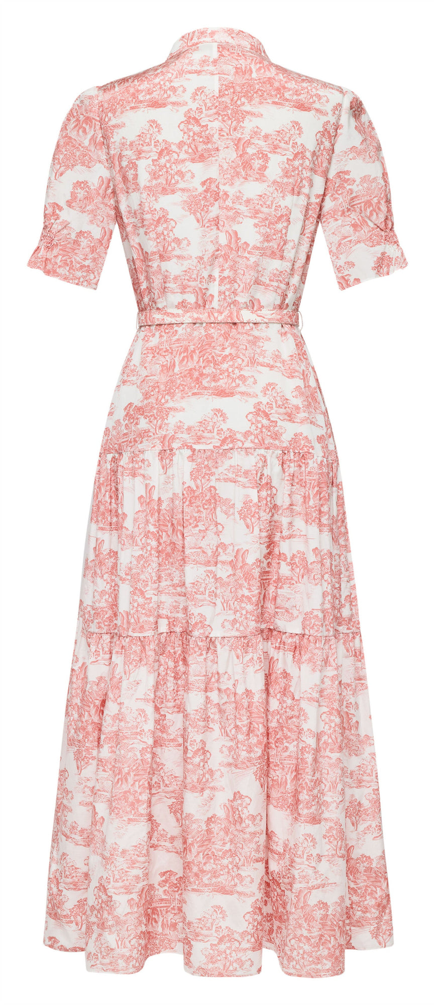 Silk-Cotton Printed Dress | Pink