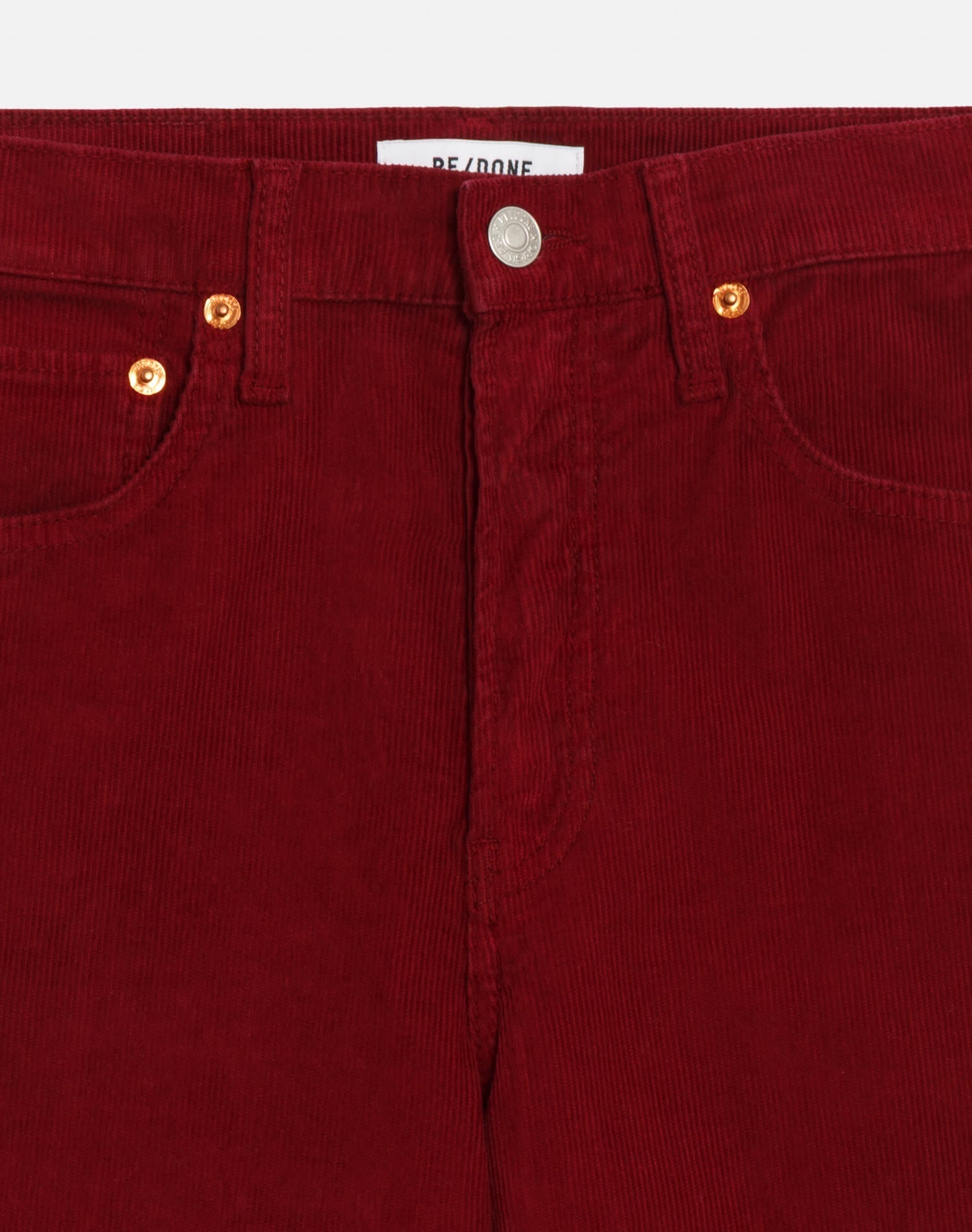 Womens | High Rise Wide Leg | Beet Cord