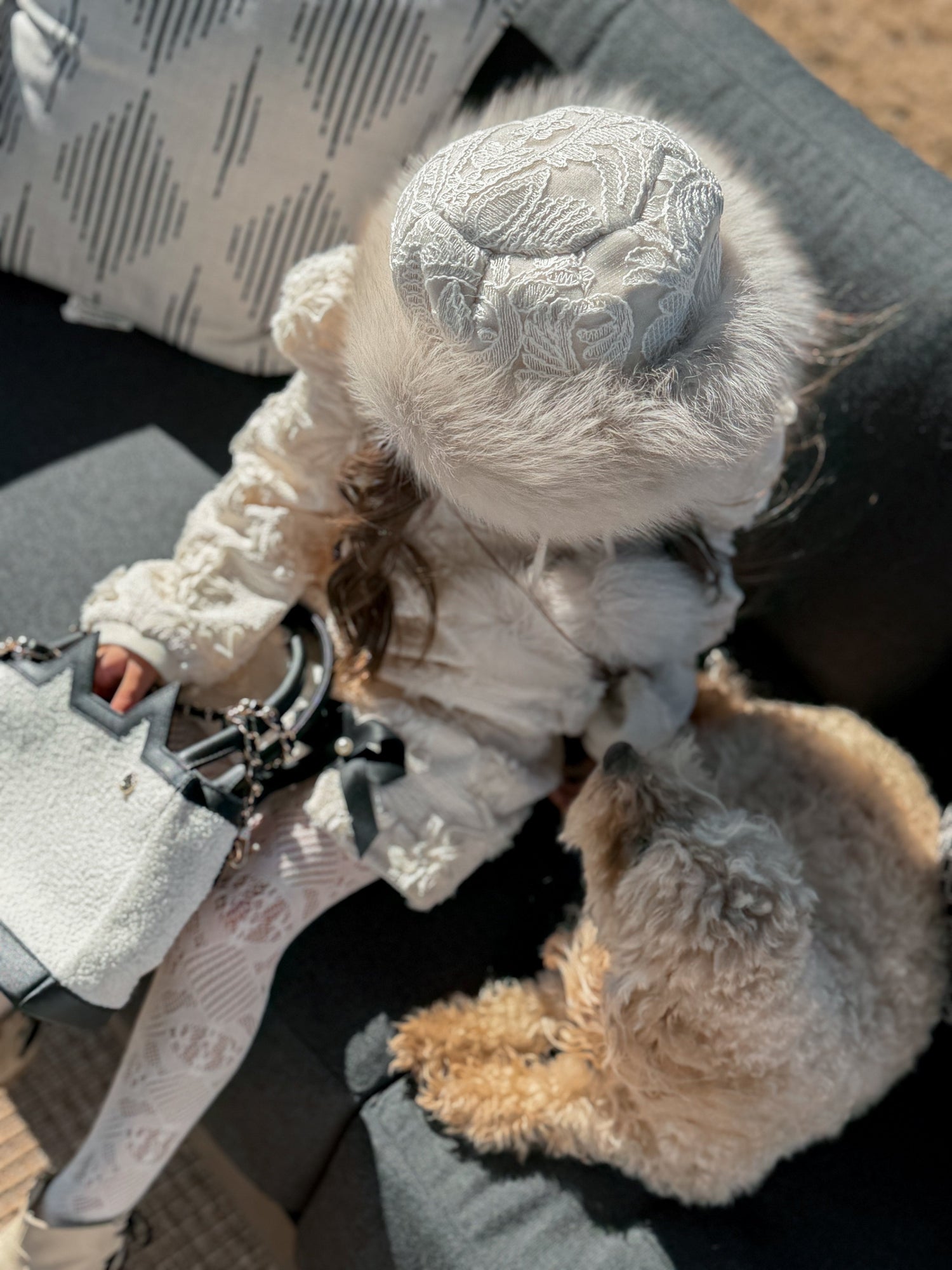 Girl | Anna Fur Winter Hat | Beige