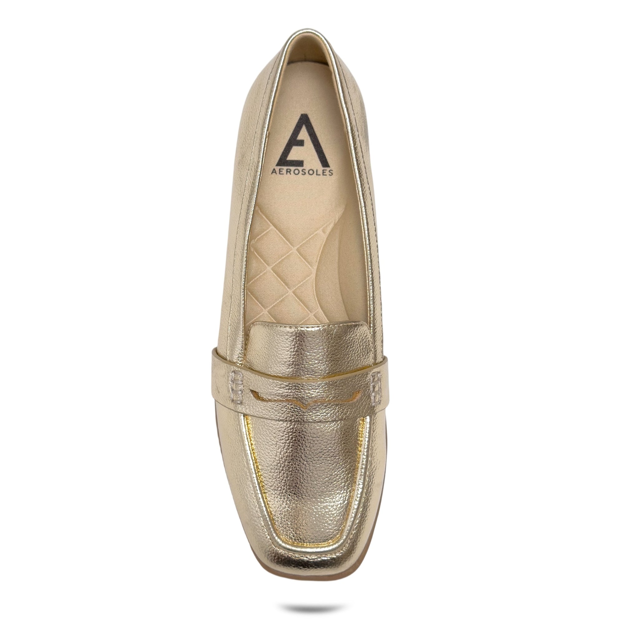 Kody Casual Loafer | Gold Faux Nappa
