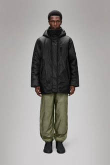 Rains Torna Insulated Long Jacket Black Jacket