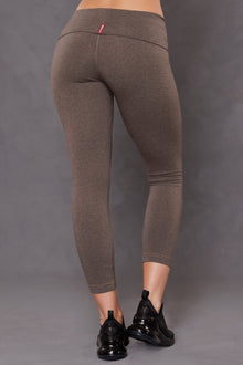 Women | Rolldown Capri Legging | Charcoal/Woodsmoke