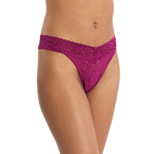 Flora Lace Original Rise Thong | Picking Plums (Pink)
