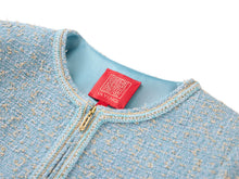 Loro Piana Tweed Coat | Blue