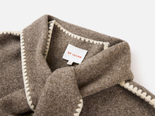 Yak Cashmere Loop Knit Coat | Camel