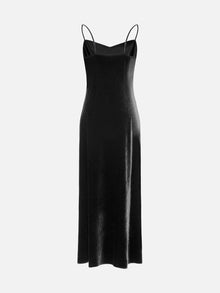 Silk Velvet Dress | Black
