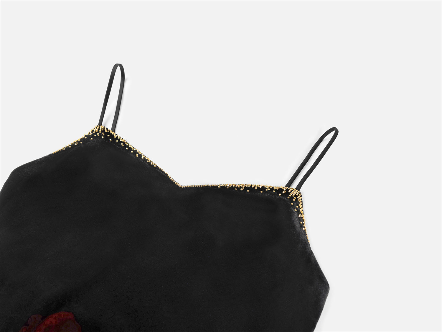 Silk Velvet Dress | Black