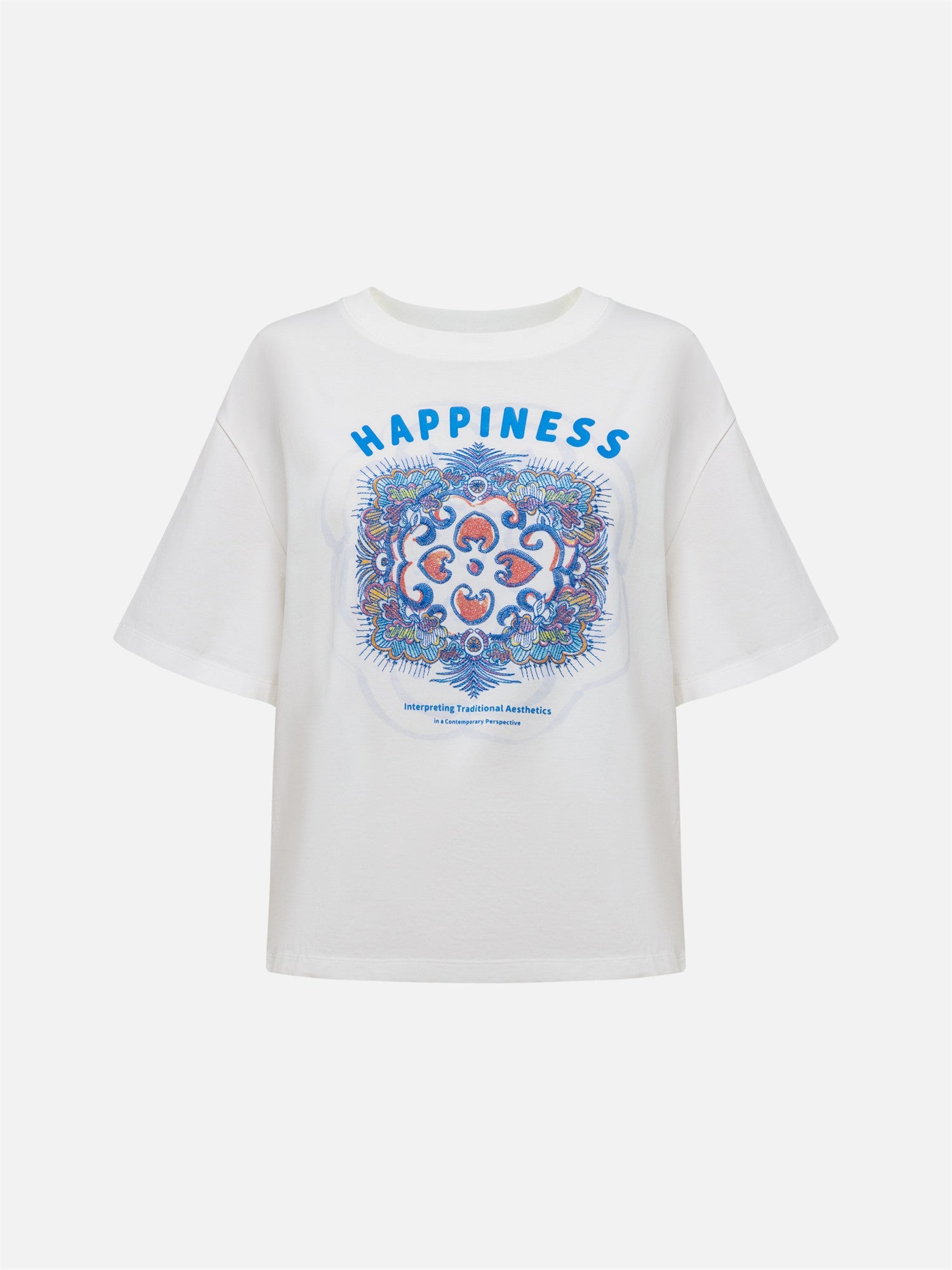 Cotton Embroidered T-Shirt | White