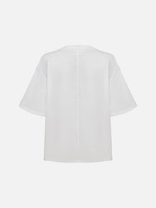 Cotton Embroidered T-Shirt | White