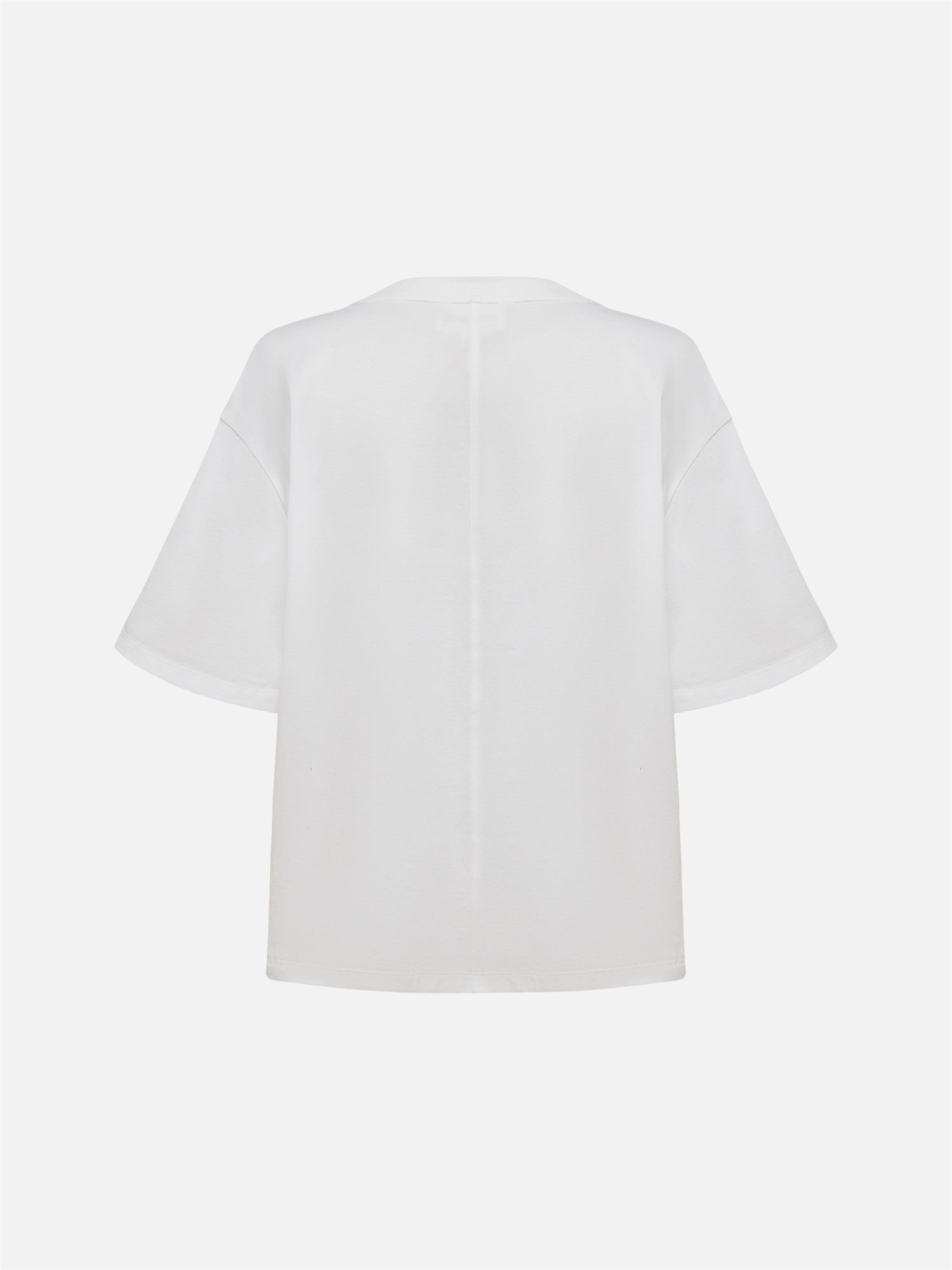 Cotton Embroidered T-Shirt | White