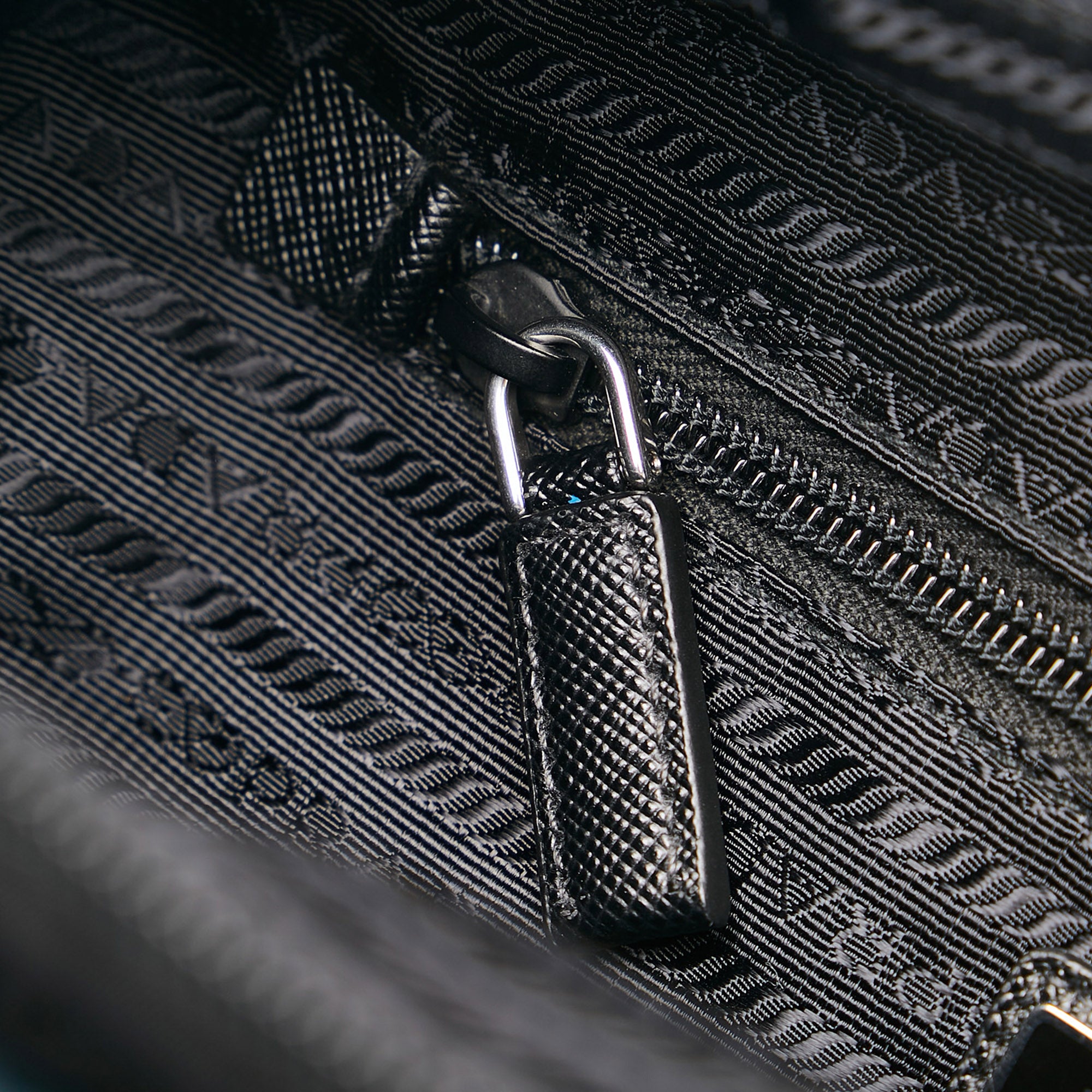 Prada | Pre-Owned Tessuto Camouflage Belt Bag | Black