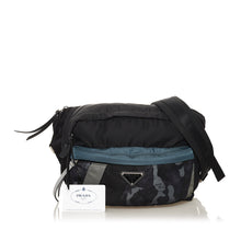 Prada | Pre-Owned Tessuto Camouflage Belt Bag | Black