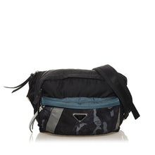 Prada | Pre-Owned Tessuto Camouflage Belt Bag | Black