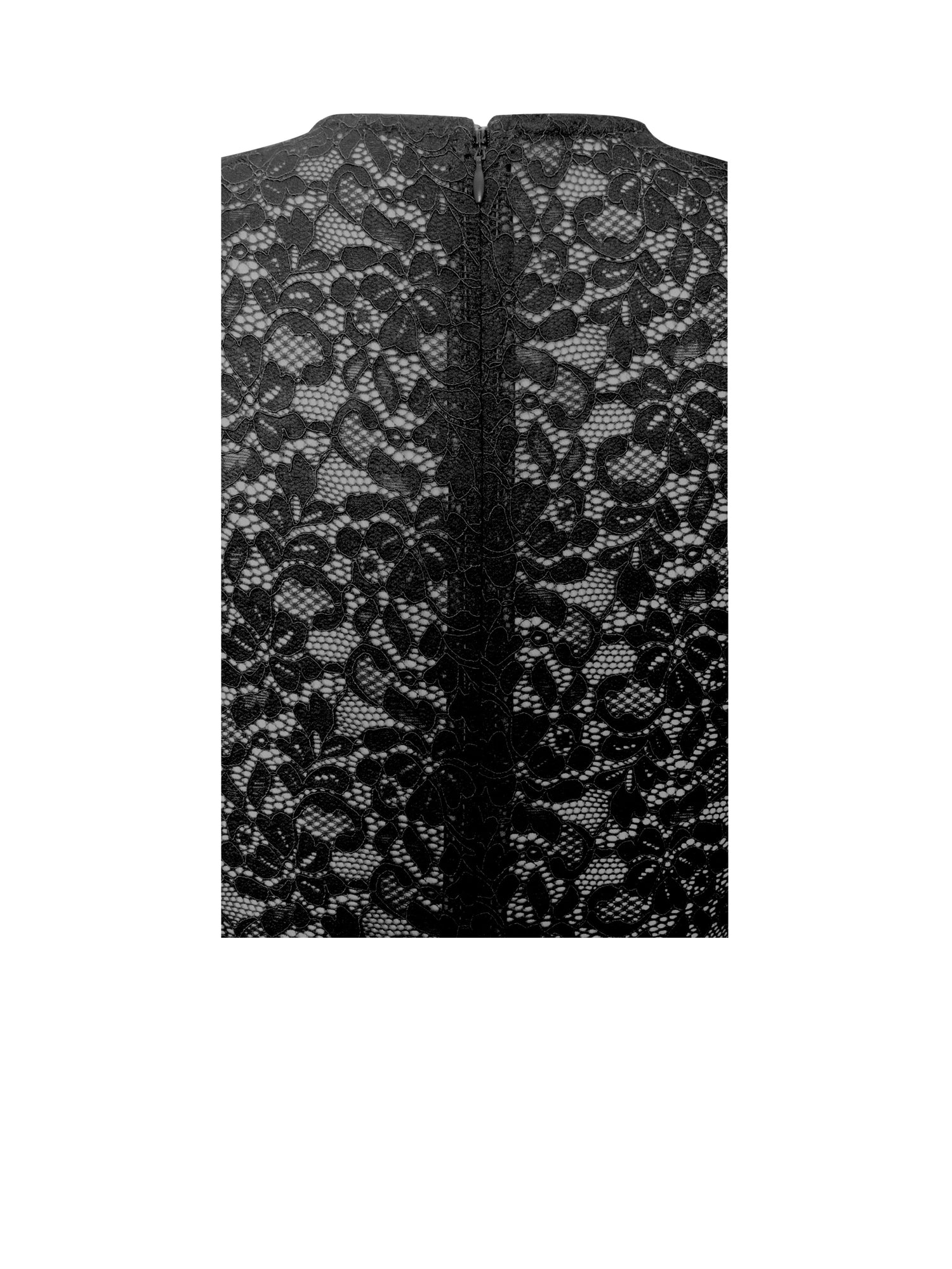 Nadina Lace Velvet Mini Dress | Black
