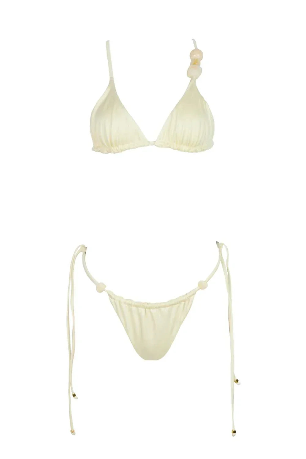 Gaia Bikini Top | Coconut Cream