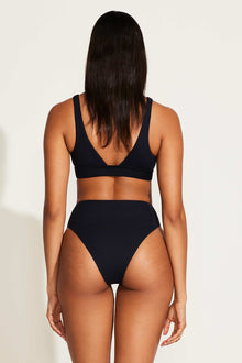 Sienna High Waist Bottom | Black EcoRib