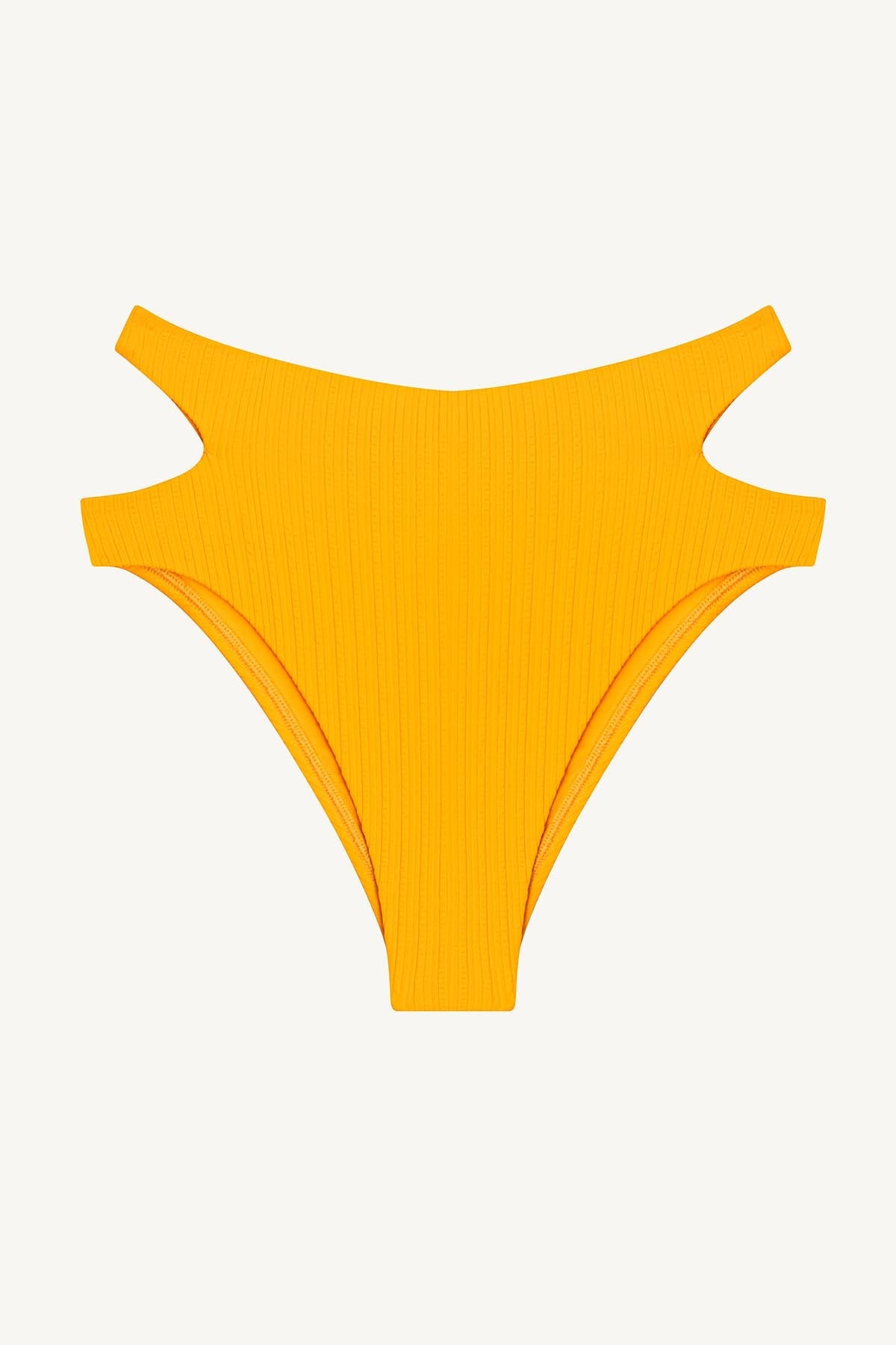 Amara High Waist Bottom | Sunflower Pucker Rib