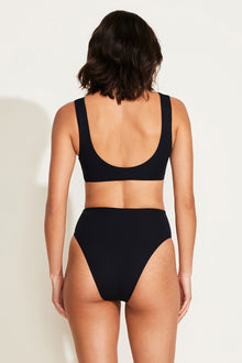 The Icon One Piece | Black EcoRib