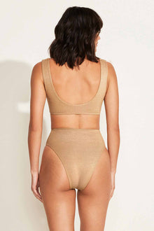 The Icon One Piece | Golden Glow Metallic