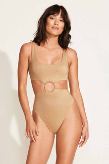 The Icon One Piece | Golden Glow Metallic