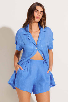 Playa Pocket Blouse | Dream Blue EcoLinen